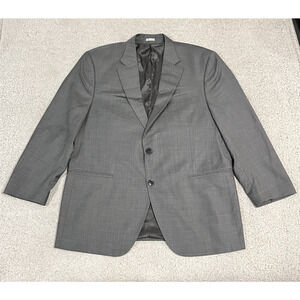 Peter Millar Blazer Mens 46R Gray Wool Double Vent 2 Button Sport Coat Union